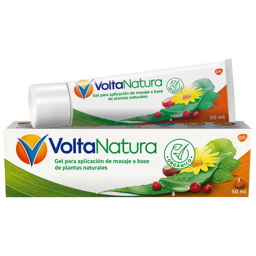 VOLTANATURA Gel para aplicación de masajes a base de plantas naturales VOLTANATURA 50 ml.