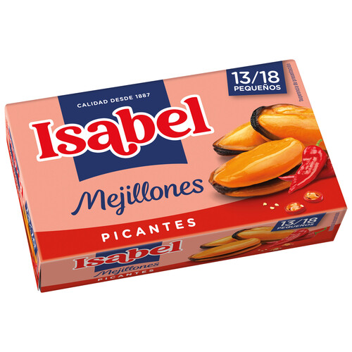 ISABEL Mejillones picantes 13/18 piezas 69 g.