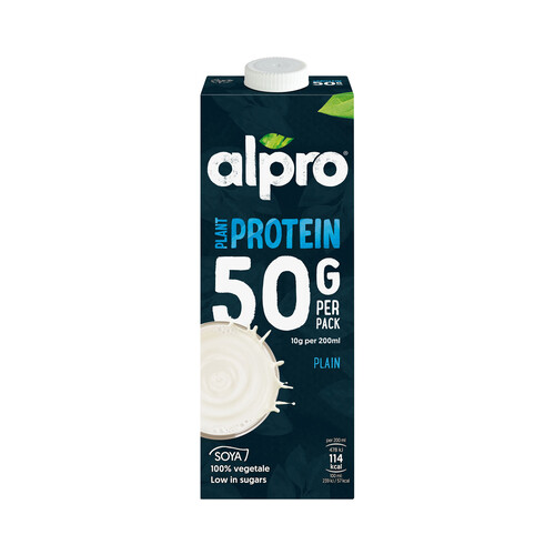 Bebida de soja 100% vegetal, enriquecida con proteinas  ALPRO Plant protein 1 l.