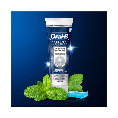 ORAL-B Pro-expert advanced science Pasta de dientes 8 en 1, con acción blanqueante extra 75 ml.