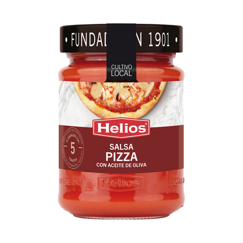 HELIOS Salsa pizza con aceite de oliva 300 g.