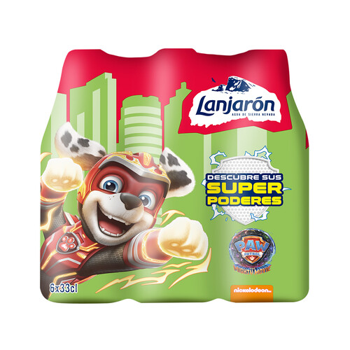 LANJARÓN Agua mineral sport infantil pack de 6 uds. x 33 cl.