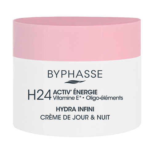 BYPHASSE Crema facial día y noche con Q10, FPS 10 y acción hidratante BYPHASSE Hydra infini 50 ml.