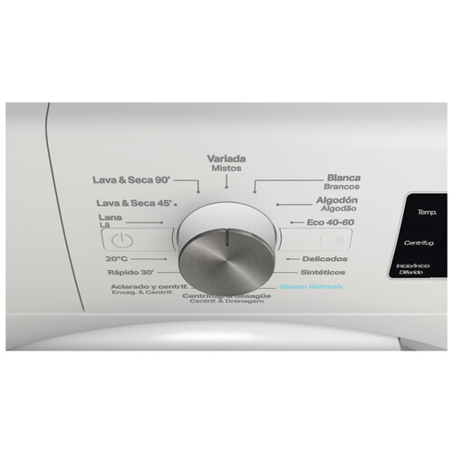 Lavadora secadora WHIRLPOOL FFWDB 864349 WV SPT, capacidad lavado/secado: 8KG/6KG, clasificación energética: D, 1400RPM, H: 85cm,A: 60cm,F: 60cm.