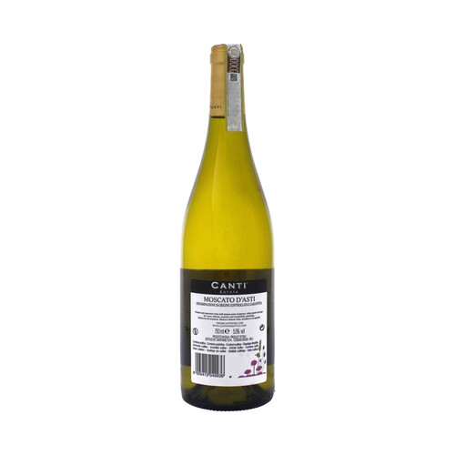 CANTI Vino blanco de Italia con D.O. controlada DOC Moscato D´Asti botella 75 cl.