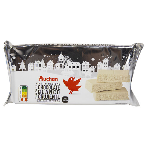 Turrón de chocolate blanco PRODUCTO ALCAMPO  260 g.