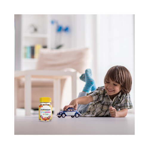 MULTICENTRUM Vitagomis niños Complemento alimenticio multivitamínico para niños en cómodos caramelos de goma sabor frutas 30 uds.