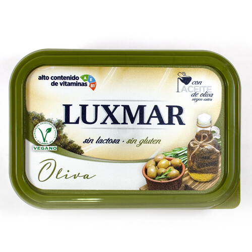 LUXMAR Margarina ligera 40% con aceite de oliva 250 g.