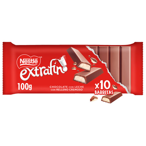NESTLÉ Extrafino Chocolate von leche y crema de leche 100 g.