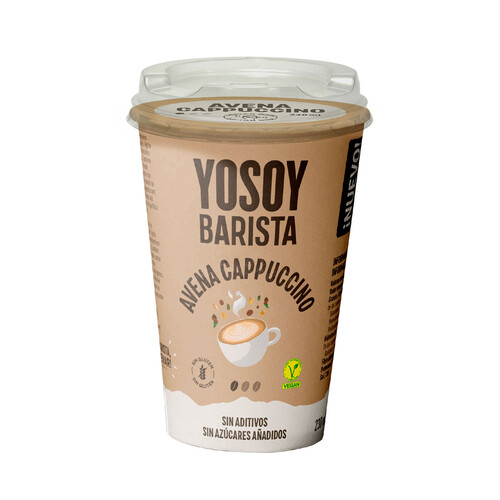 YOSOY Barista Bebida de avena con un toque de cappuccino 230 ml.