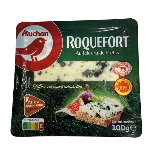 AUCHAN Queso roquefort 100 g. Producto Alcampo