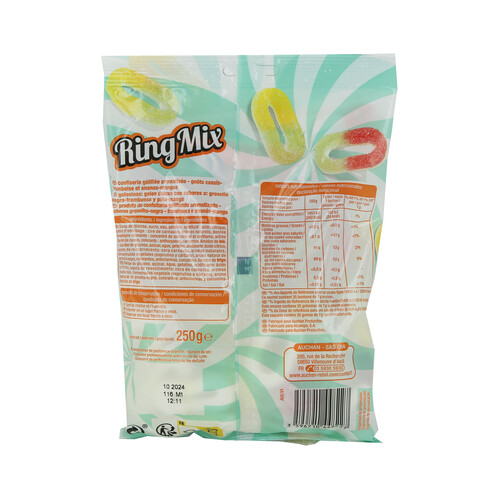 PRODUCTO ALCAMPO Surtido de gominolas Ring Mix 250 g.