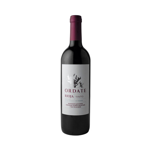 ORDATE  Vino tinto con D.O. Ca. Rioja botella 75 cl.