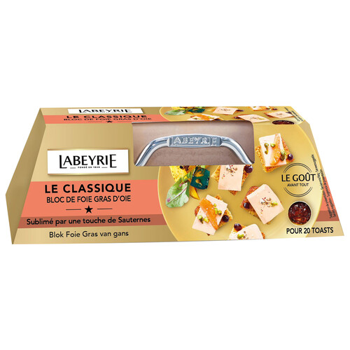 LABEYRIE Lingote de foie gras de oca con cortador LABEYRIE 120 g.