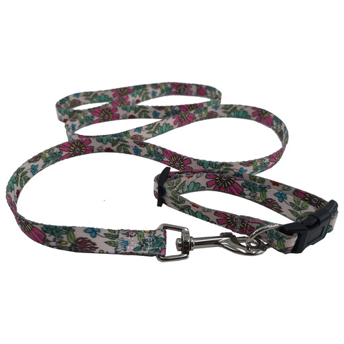 PRODUCTO ALCAMPO Fency Conjunto de collar tamaño S (25 - 35 cm) + correa (120 cm).