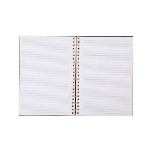 Cuaderno A4 80G 100H Espiral Tapa Tela Horizontal Y Cuadricula. Papel FSC PRODUCTO ALCAMPO