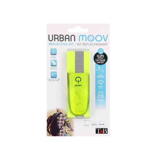 Pack clip Led + brazalete reflectante T´NB Urban Moov.