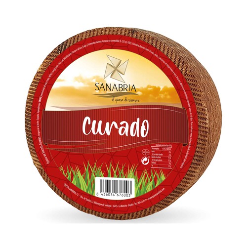 SANABRIA Queso de mezcla curado 1kg.