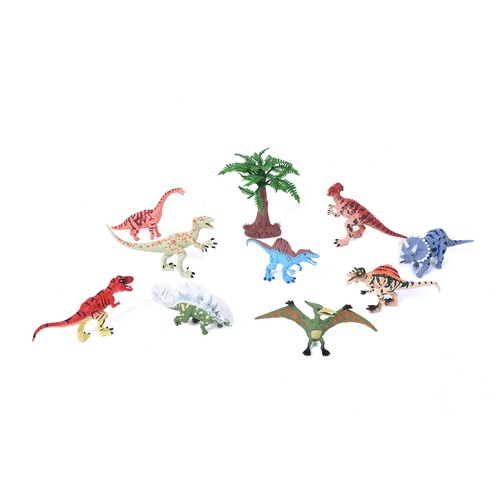 Mega set 9 dinosaurios y árbol, Dino family ONE TWO FUN ALCAMPO