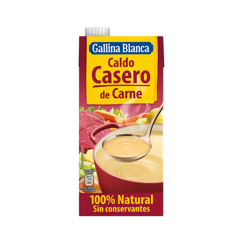 GALLINA BLANCA 100% Natural Caldo casero de carne 1 l.