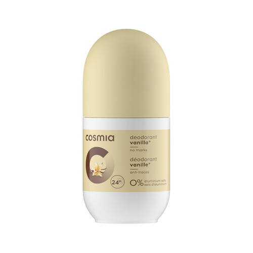 COSMIA Desodorante roll on para mujer, con fragancia a vainilla COSMIA 150 ml.
