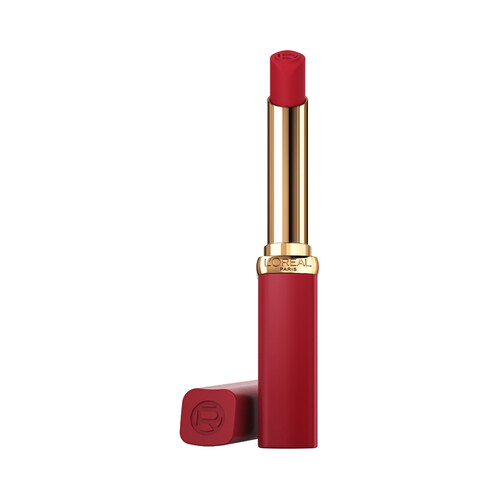 L´ORÉAL PARIS Color riche  tono 300 Le rouge confident  Barra de labios con efecto volumen y acabado mate empolvado, intensive volume matte.