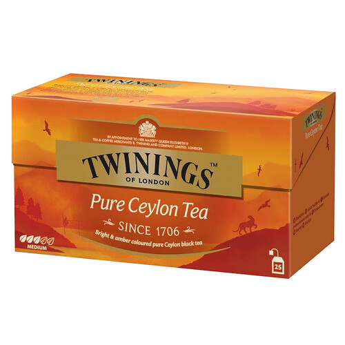 TWININGS Té Pure Ceylon 25 uds.