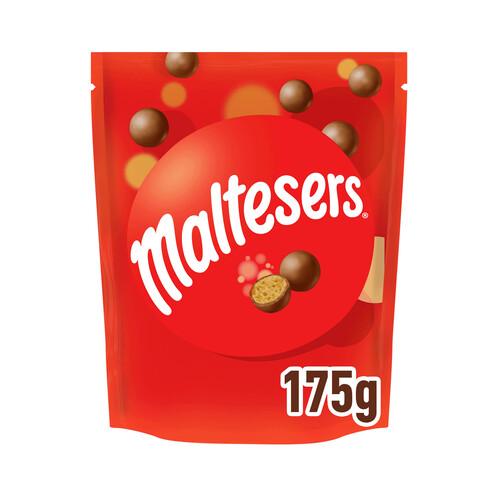 MALTESERS Bolas de chocolate con avellanas de leche malteada 175 g,