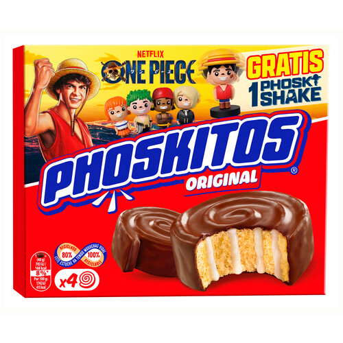 PHOSKITOS Pastelitos originales 4 uds. 176 g.