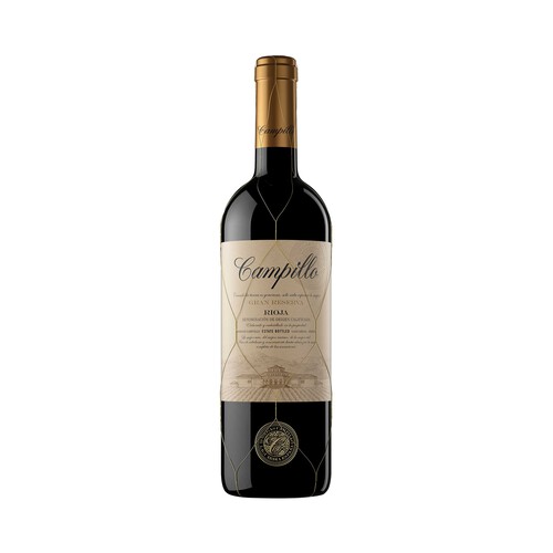 CAMPILLO Vino tinto gran reserva con D.O. Ca. Rioja botella 75 cl.