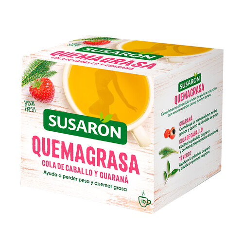 SUSARON Infusiones quemagrasas, cola de caballo y guaraná 10 uds. 13 g.