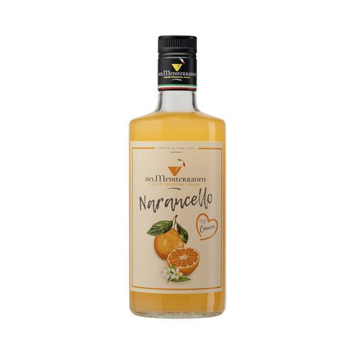 LICOR MEDITERRÁNEO Narancello (licor de naranja tradicional italiano) botella 70 cl.