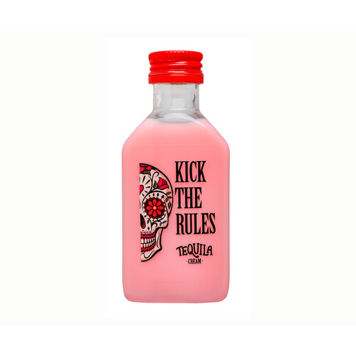 KICK THE RULES Miniatura crema de fresa con tequila 15 º 5 cl