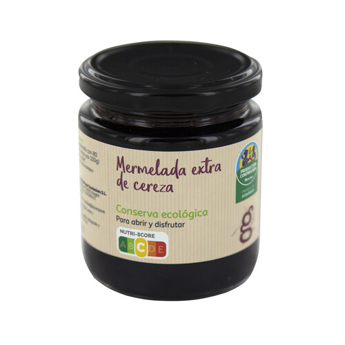 ALCAMPO CULTIVAMOS LO BUENO ECOLÓGICO  Mermelada extra de cereza ecológica  250 g.