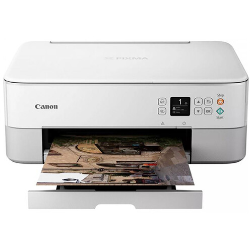 CANON Impresora Multifunción Pixma TS5351, color blanco, Wi-Fi, B-N 13PPM, A4.