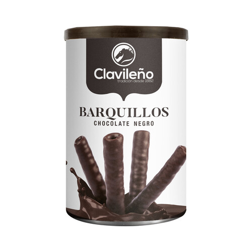 CLAVILEÑO Barquillos bañados en chocolate negro 150 g.