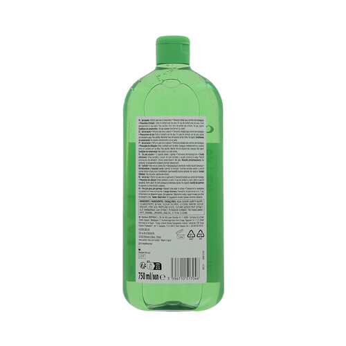 COSMIA Gel para baño o ducha con perfume de aloe vera y pepino 750 ml.