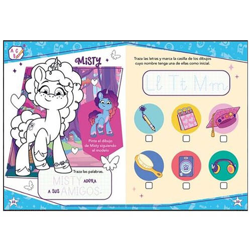 Cuaderno de vacaciones My Little Pony, a partir de 5 años.