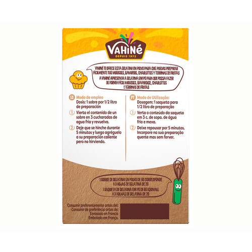 VAHINE Gelatina en polvo 30 g.