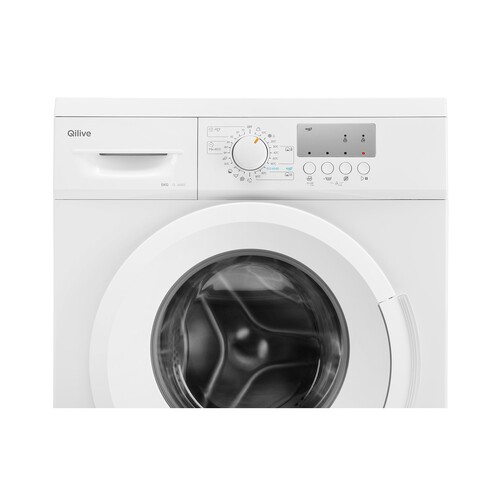 Lavadora QILIVE Q.6682 5KG, clasificación energética: D, 1000RPM, H: 88,5cm, A: 65,5cm, F: 50cm.