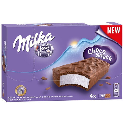 MILKA Barritas de chocolate con leche MILKA 4 x 32 g.