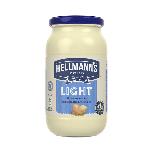 HELLMANN'S Salsa mayonesa light frasco 430 ml.