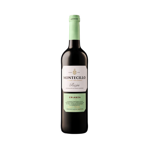 MONTECILLO Vino tinto crianza con D.O. Ca. Rioja botella 75 cl.