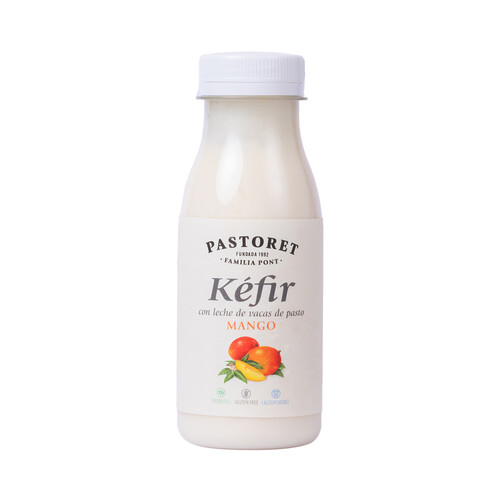 PASTORET Kéfir de leche de vacas de pasto con mango 250 g.