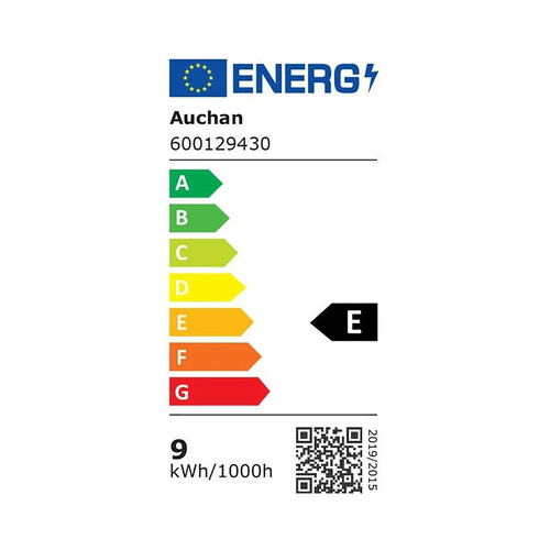 Bombilla Led E27, 9W=75W, luz cálida, 1055lm, PRODUCTO ALCAMPO.