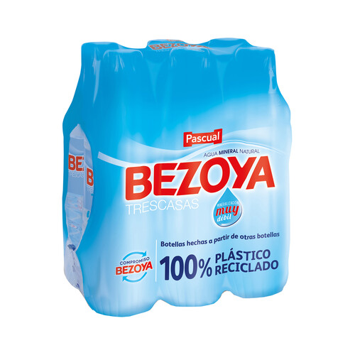 BEZOYA Agua mineral botella 1 L. pack de 6 uds.