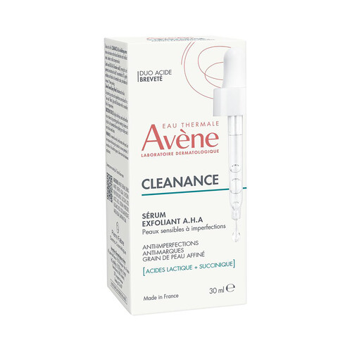 THERMALE AVÉNE Cleanance Sérum exfoliante para pieles sensibles con imperfecciones 30 ml.