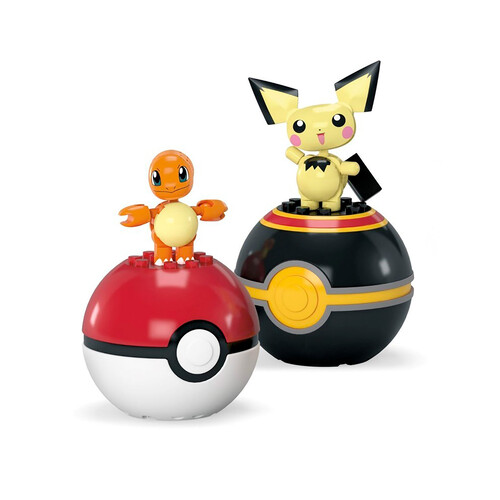 Pack de 2 pokeballs surtidas MEGA Construx Pokemon, MATTEL.