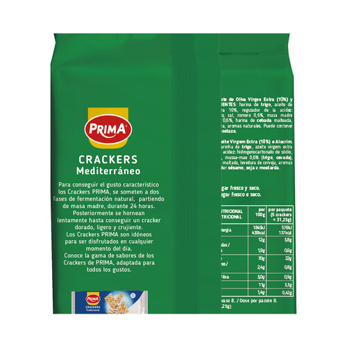 PRIMA Mediterráneo Crackers 250 g. 