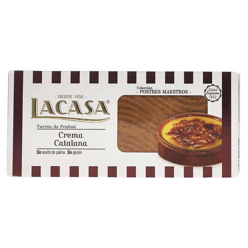 Turrón de crema catalana LACASA 225 g.